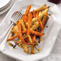 Honey-glazed roast carrots & parsnips