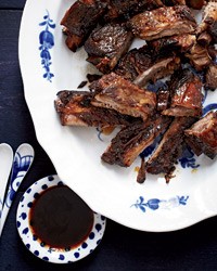 Honey-glazed spareribs