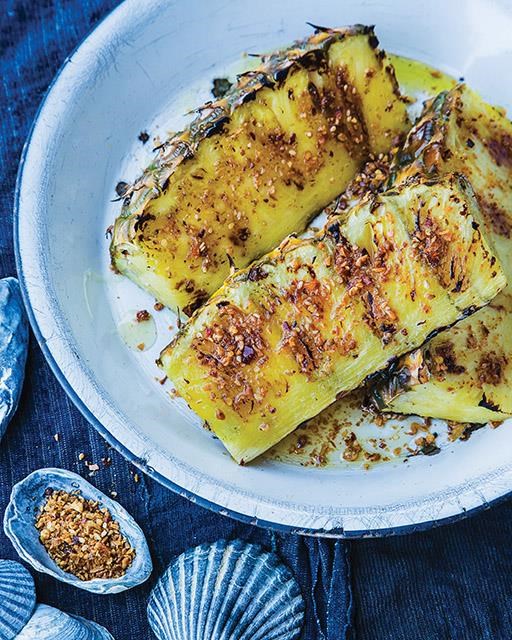 Honey grilled pineapple