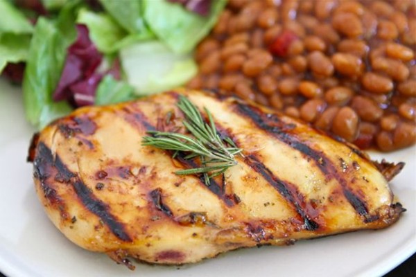 Honey, lemon & rosemary grilled chicken