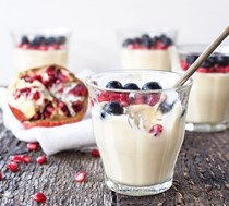 Honey lemon cream puddings
