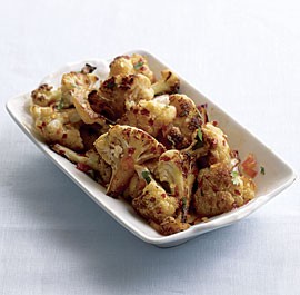 Honey-lemon-glazed cauliflower