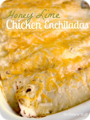 Honey lime chicken enchiladas