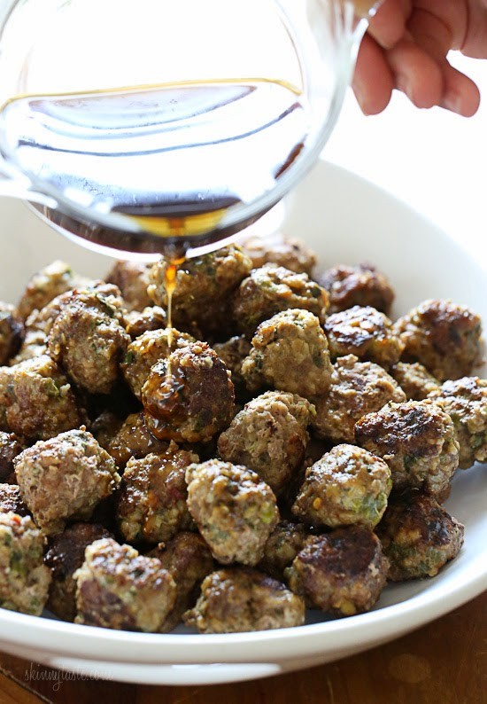 Honey-lime meatballs