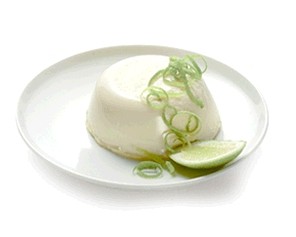 Honey-lime panna cotta