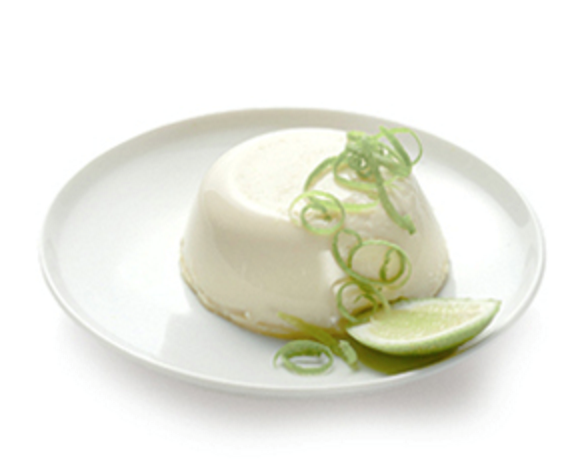 Honey-lime panna cotta