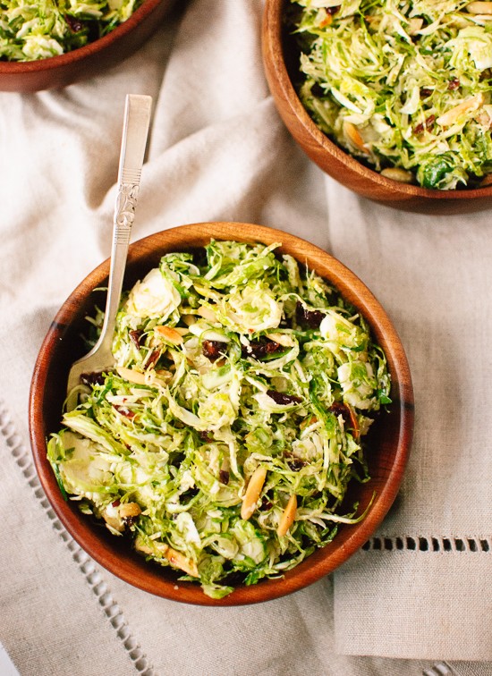Honey mustard Brussels sprout slaw