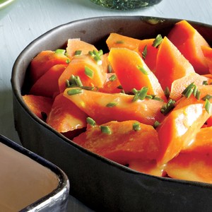 Honey mustard glazed carrots