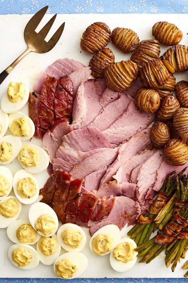 Honey-mustard glazed ham