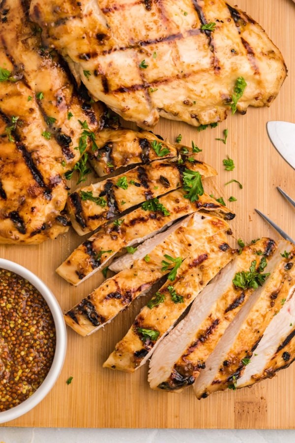 Honey mustard grilled chicken