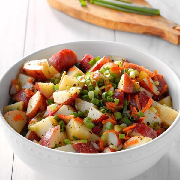 Honey mustard red potato salad