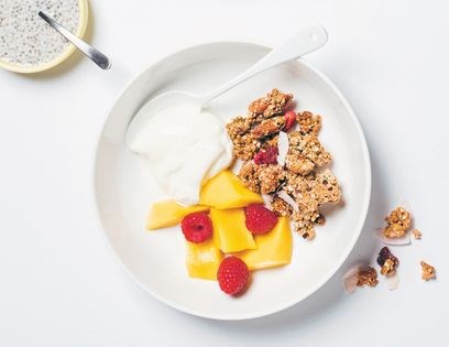 Honey nut granola clusters