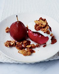 Honey-nut-oat crumble topping