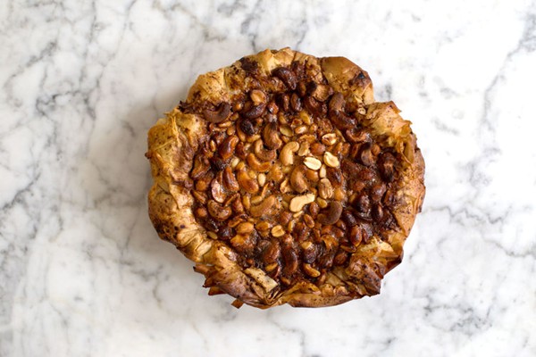 Honey nut phyllo pie