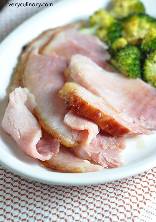 Honey-orange glazed ham