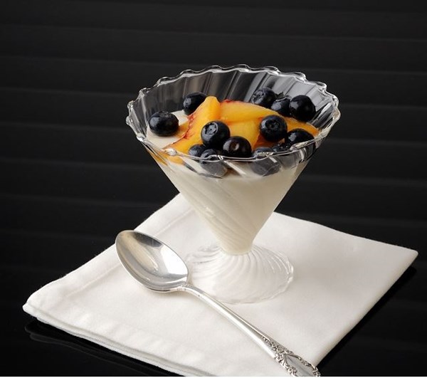Honey panna cotta