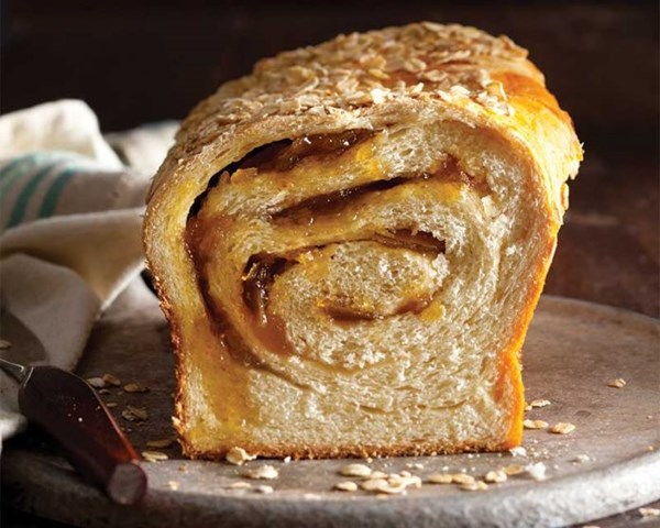 Honey pear swirl bread