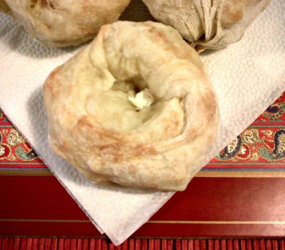 Honey potato knishes