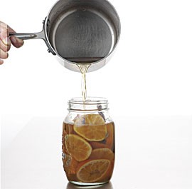 Honey-preserved clementines