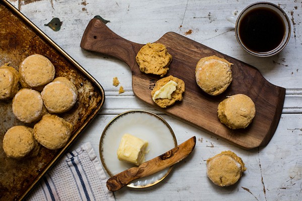 Honey pumpkin biscuits
