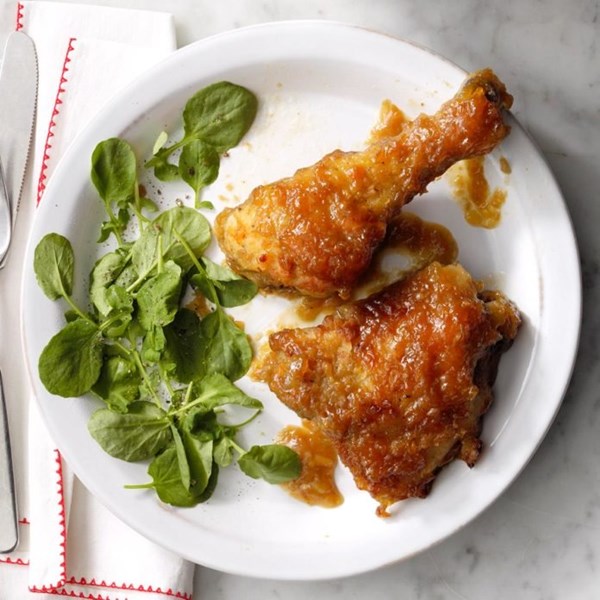 Honey-rhubarb chicken