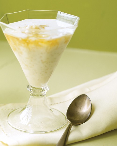 Honey rice pudding