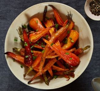 Honey-roasted carrots