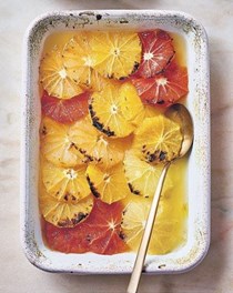 Honey-roasted citrus fruit