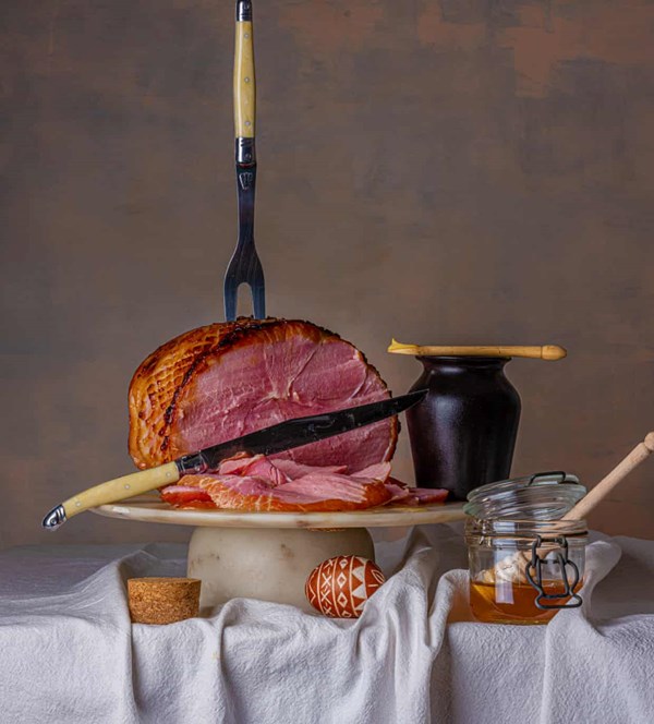 Honey-roasted ham
