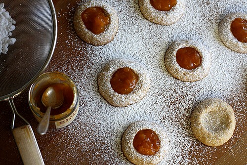 Honey roasted peanut thumbprint cookies