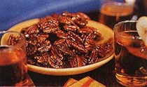 Honey-roasted peppered pecans