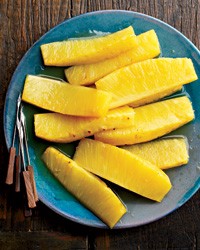 Honey-roasted pineapple