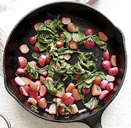 Honey-roasted radishes