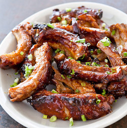 Honey-roasted ribs