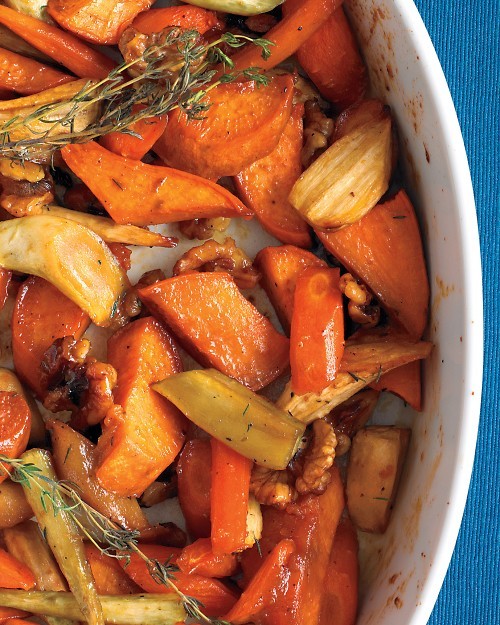 Honey-roasted vegetables