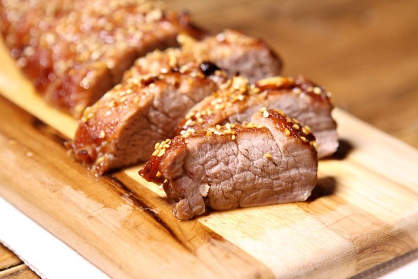 Honey sesame pork tenderloin