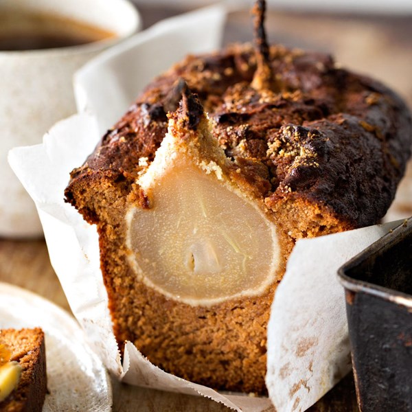 Honey spice pear loaf