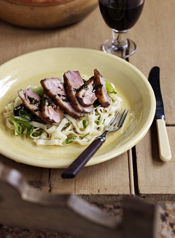 Honey spiced duck