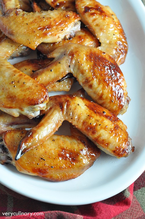 Honey-Sriracha chicken wings
