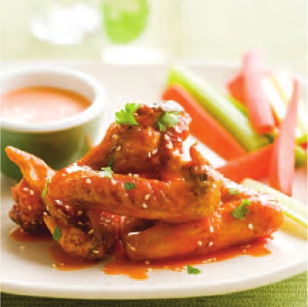 Honey-Sriracha glazed Buffalo wings