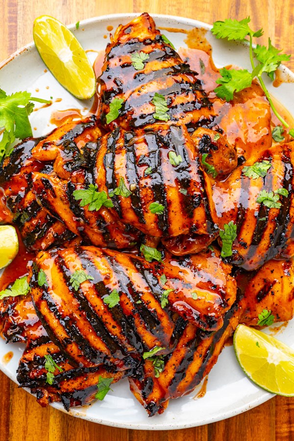 Honey Sriracha grilled chicken