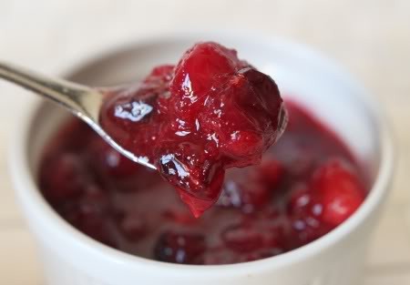 Honey sweetened orange cranberry sauce