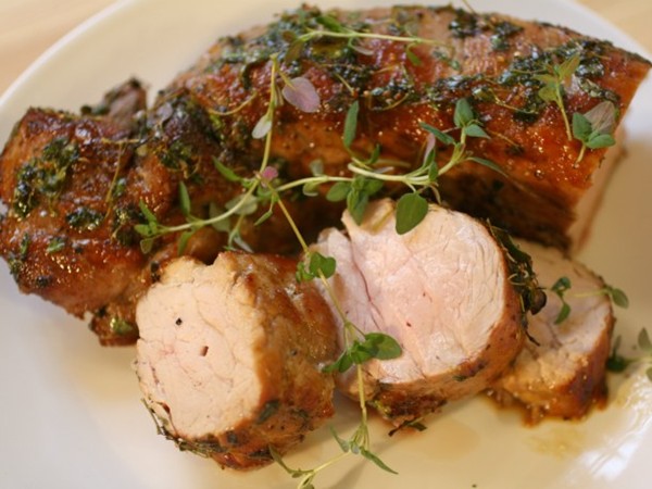 Honey-thyme roasted pork loin (The Secret Ingredient: Honey)