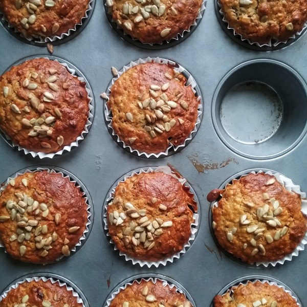 Honey-toasted muesli muffins