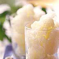 Honeydew and ginger granita