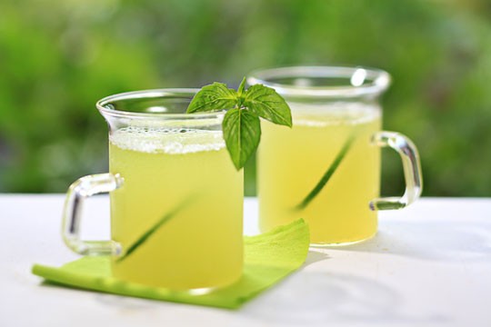 Honeydew-basil agua fresca