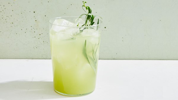 Honeydew-lemon-tarragon cooler
