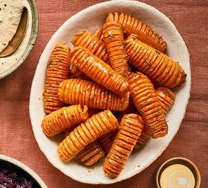 Honeyed Hasselback carrots