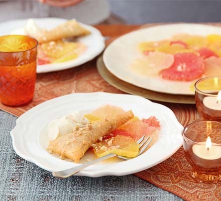 Honeyed orange and grapefruit