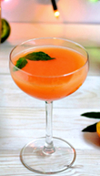 Honeyed peach cocktail